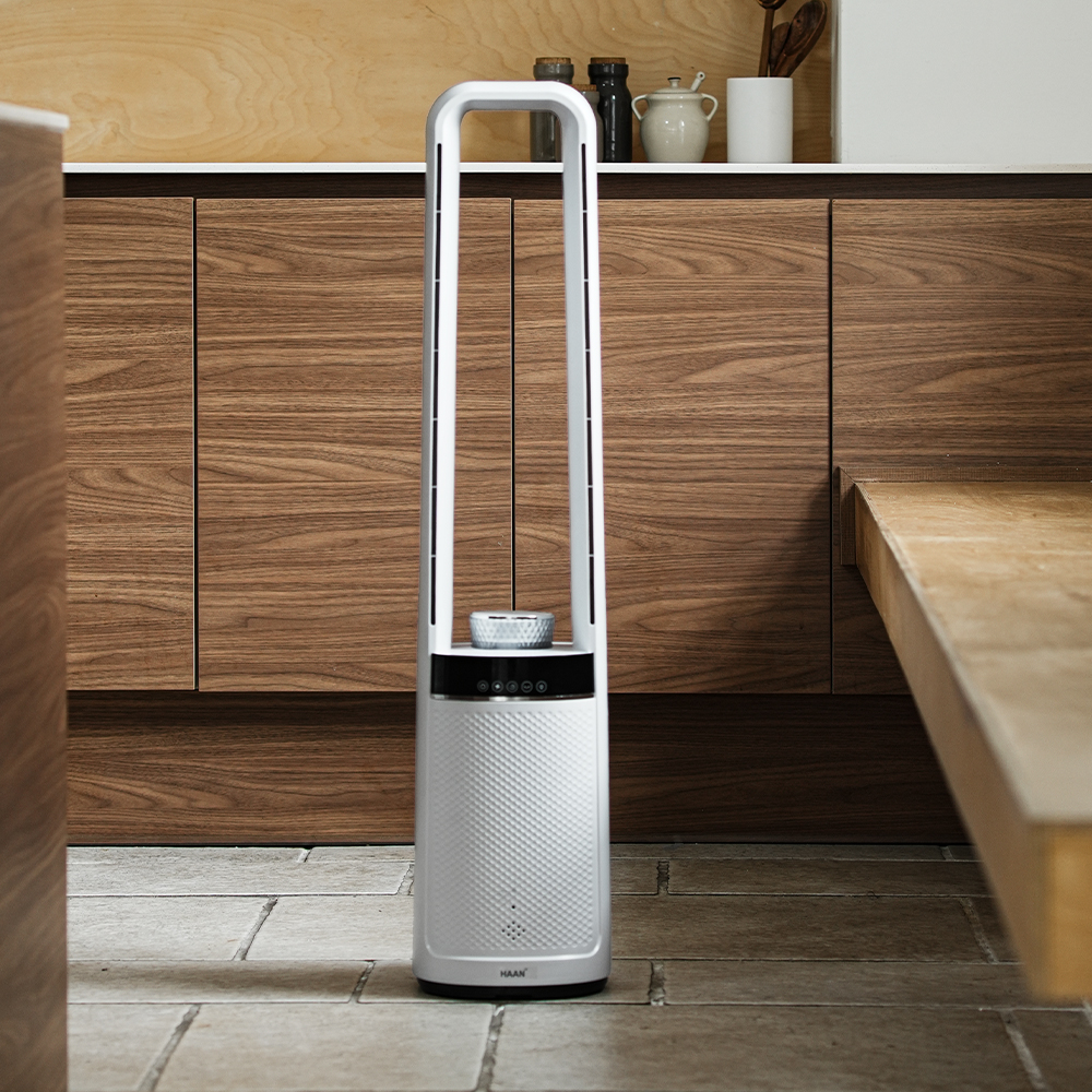 한경희 날개없는 선풍기 무드등 타워형 저소음 가정용 선풍기 NF4500