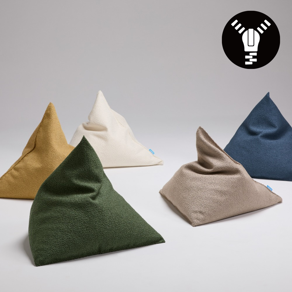 [빈백 환승 기획전] 폴리몰리 301B 부클레 쿠션 겉+속 커버 세트 / 충전재 불포함