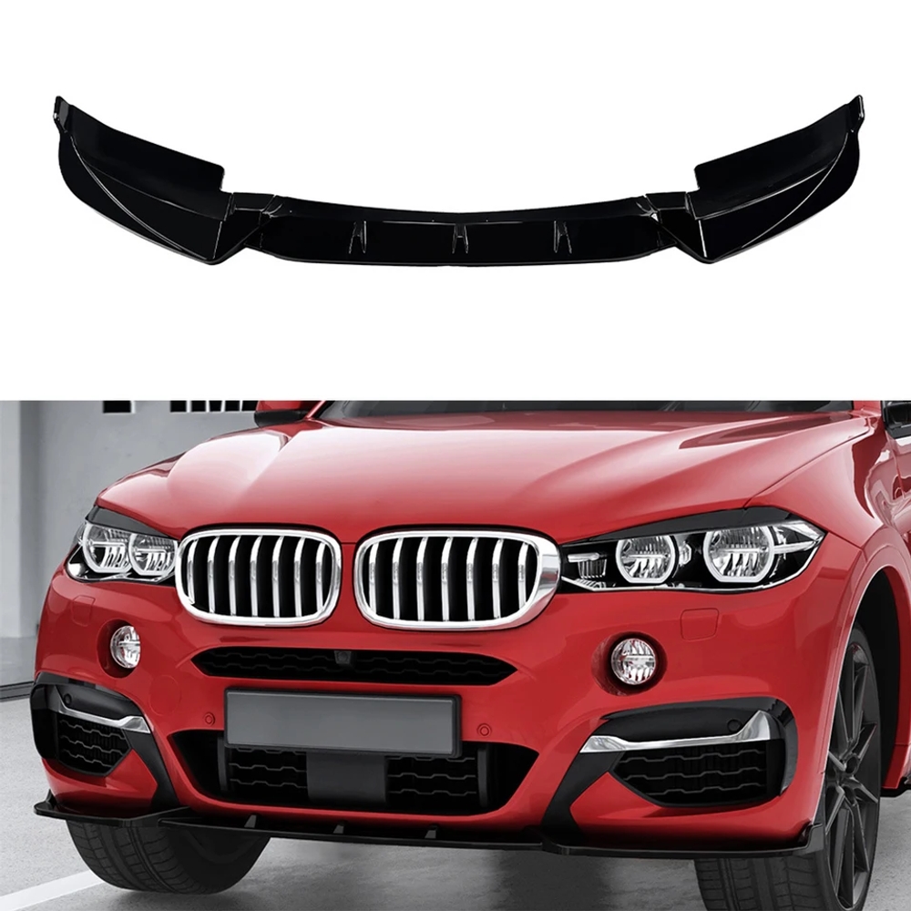 BMW X6 F16 M 스포츠 15-19 프론트 립 디퓨저 스플리터 바디 키트 커버 가드 트림 호환 : 아자mall