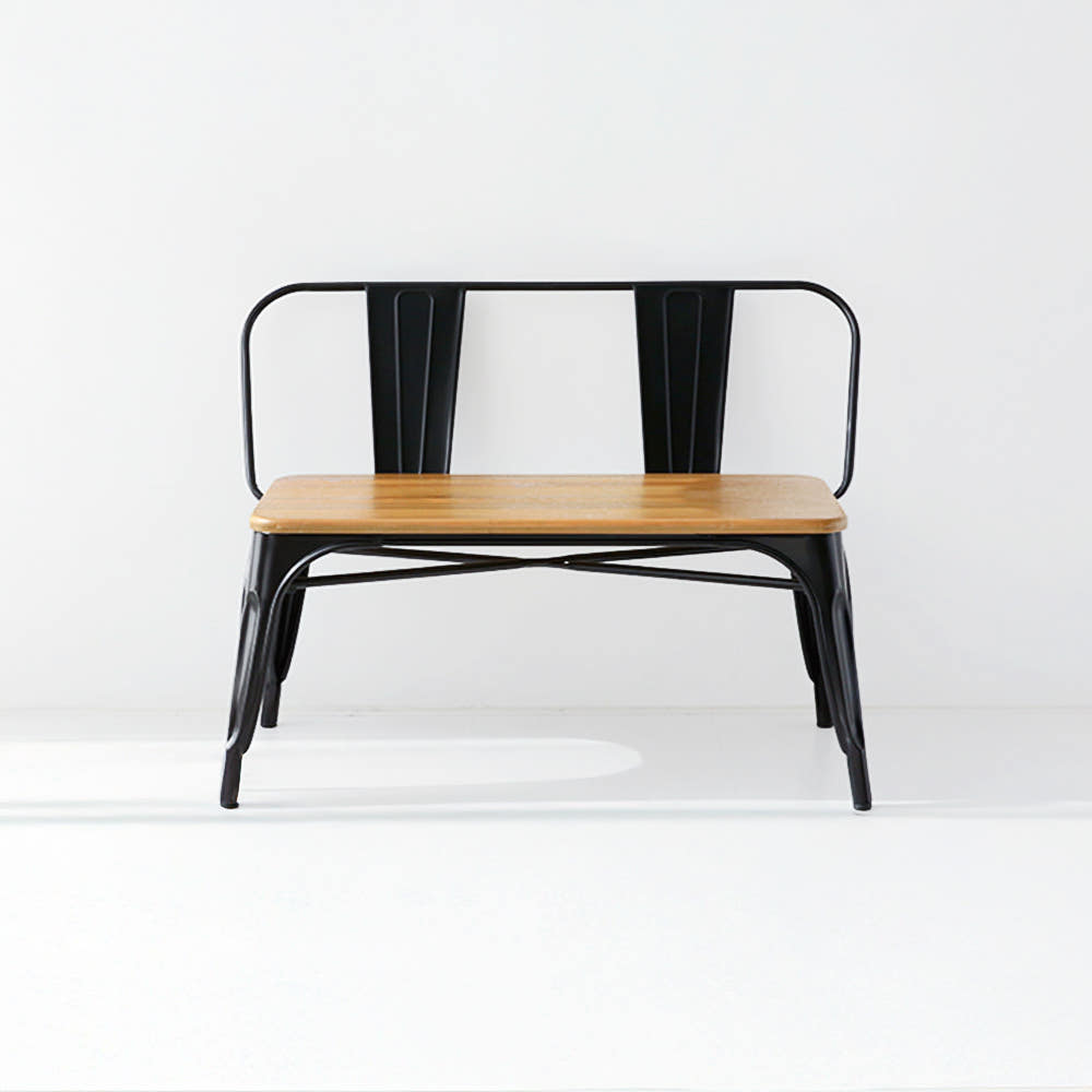 860 원목상판 빈티지벤치 블랙 4887.4370