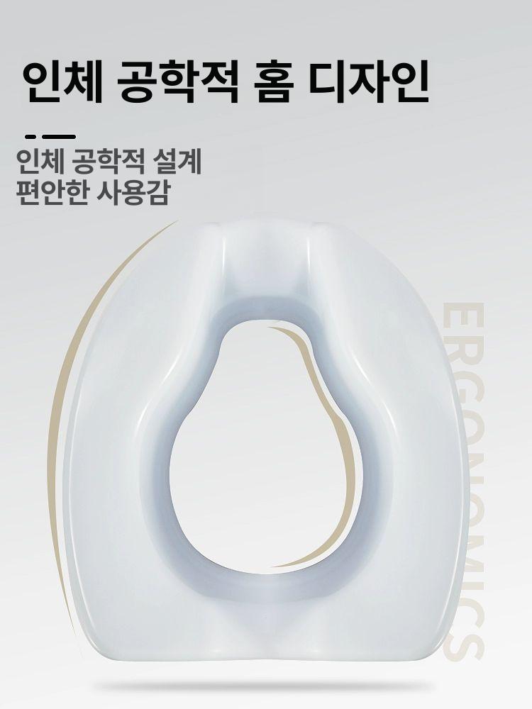 높은 변기 리프터 좌변기 시트 패드 높이조절 양변기 화장실 커버 없이 6 160 이하에 적합 - 상세 이미지 3