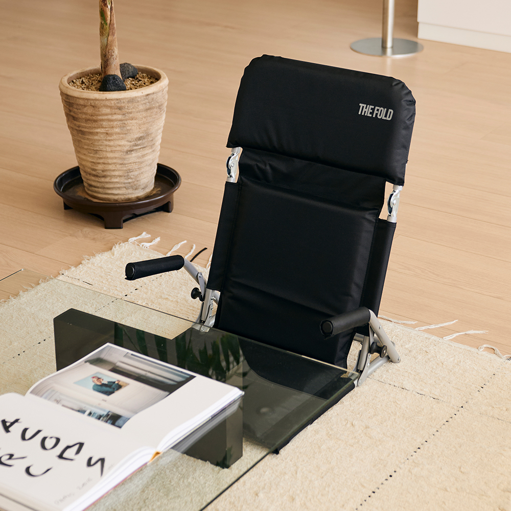 벤딕트 그라운드 체어 캠핑의자 릴렉스 휴대용 의자 경량 등받이 접이식 좌식 페스티벌 더폴드