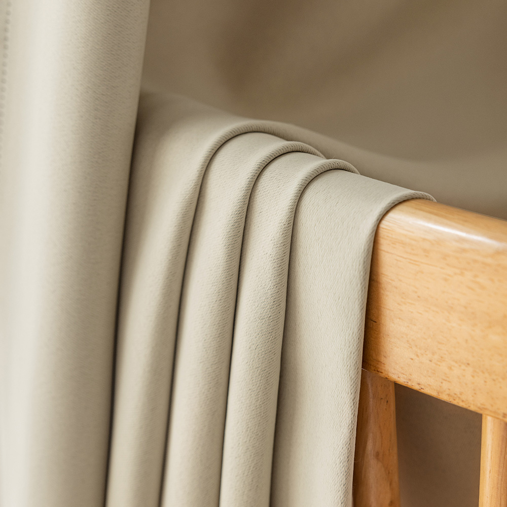 바자르 벨로 풀달 솔리드 안방 거실 방한 방풍 아일렛 100% 암막커튼 140x235