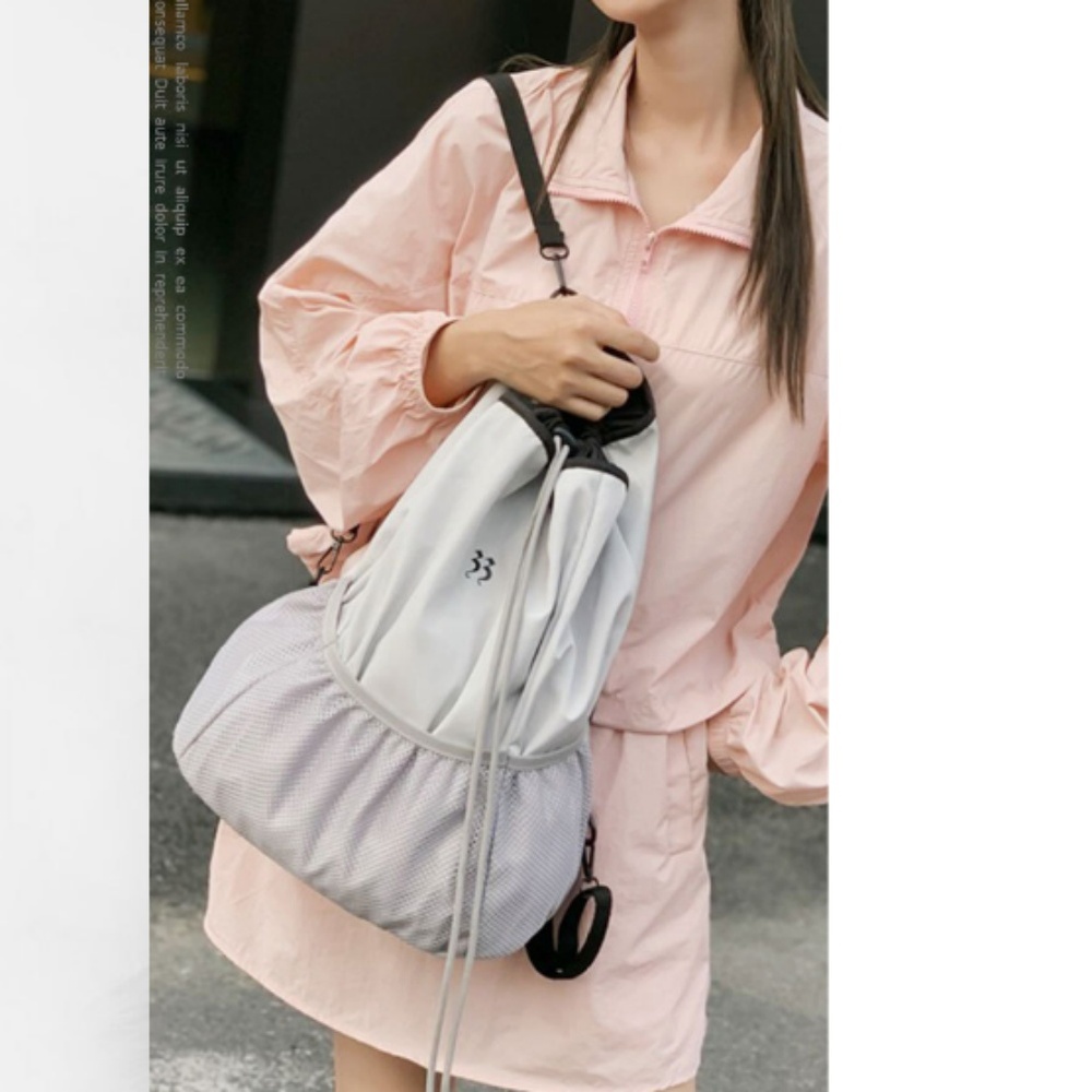 캐주얼 스트링 짐색 백팩 편한 가방 남녀공용 데일리 배낭 여행용 : 몰아이오