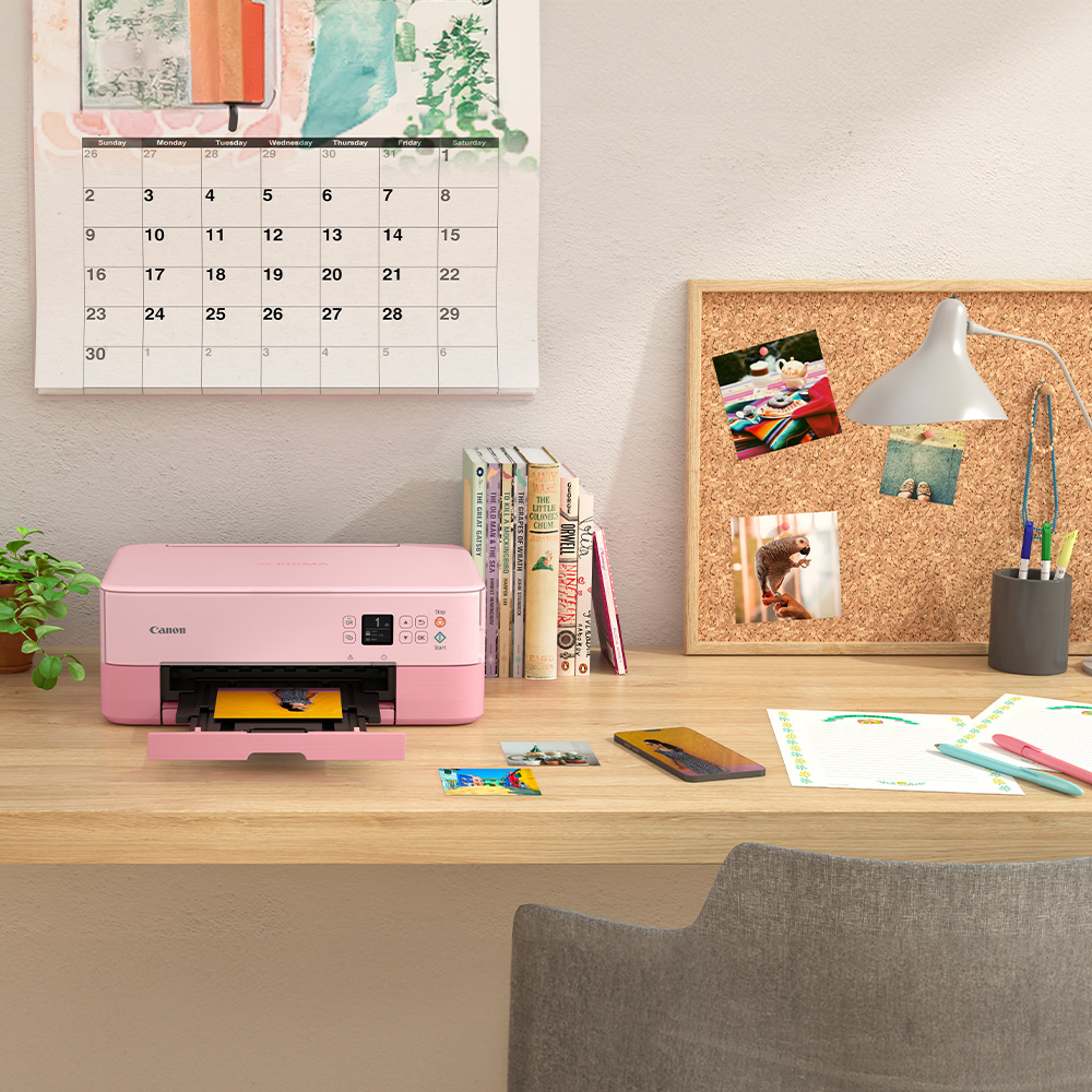 캐논 TS5392A PIXMA 잉크포함 무선 컬러 자동양면인쇄 프린터 핑크 복합기