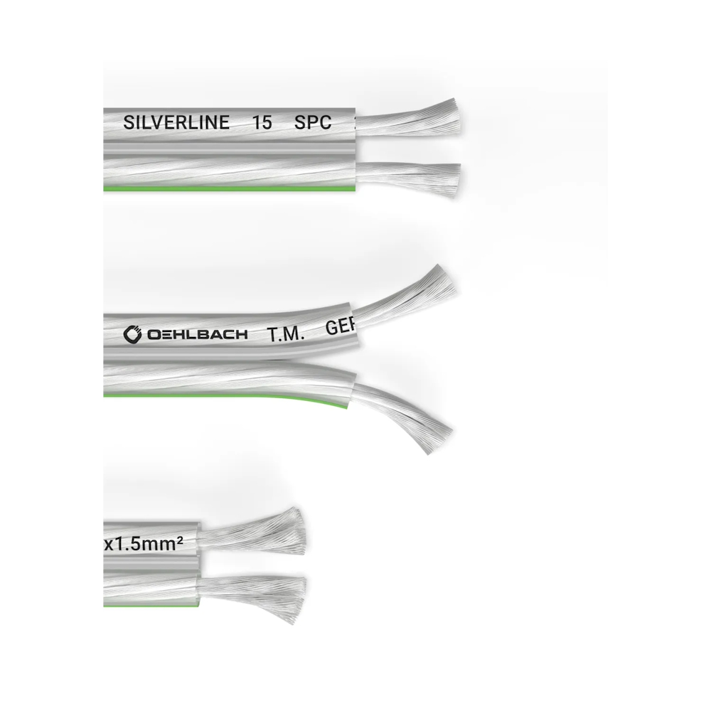 Oehlbach 오엘바흐 Silverline SP-15 스피커 케이블 2 x 1.5mm² 투명 10M 1롤 (D1C180) - 상세 이미지 4
