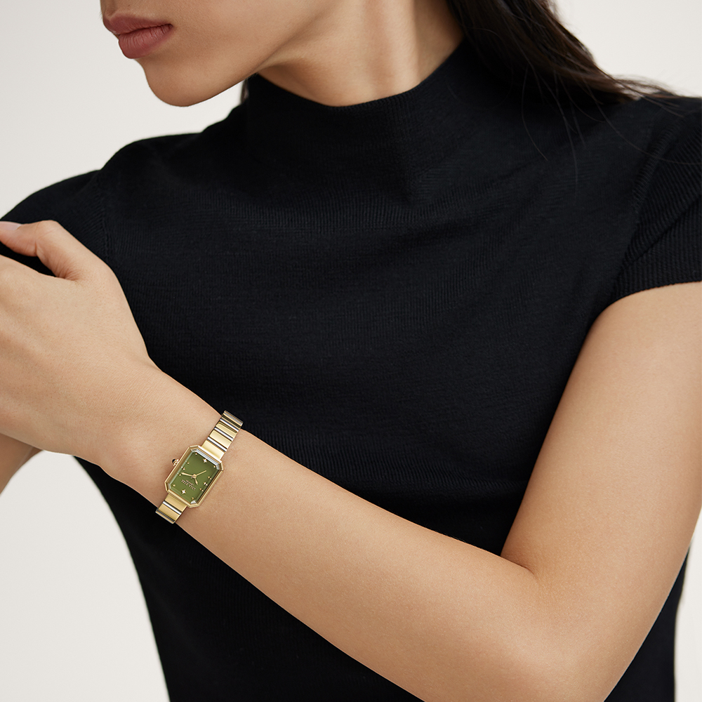 롤라로즈 Ms Lola 그린 오닉스 메탈손목시계 가죽스트랩 세트 LR4700TZ