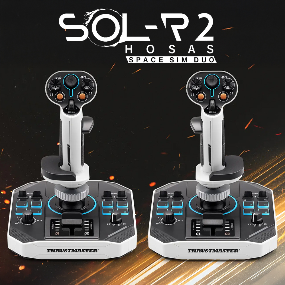 트러스트마스터 SOL-R2 HOSAS SPACE SIM DUO FLIGHTSTICK 비행조이스틱 [PC] - 상품 이미지