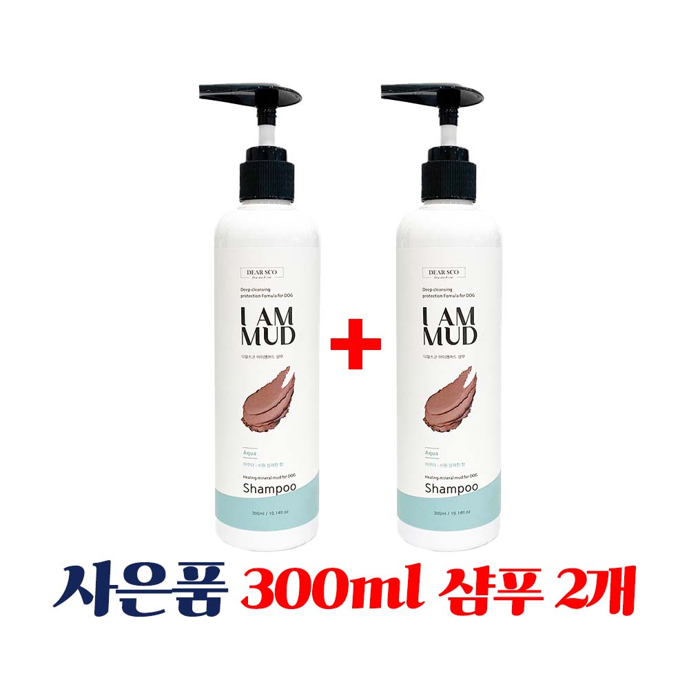 강아지 아이엠 천연 머드팩비누 마사지 저자극 샴푸 아쿠아(상쾌한향), 3.78L, 1개 - 상세 이미지 2