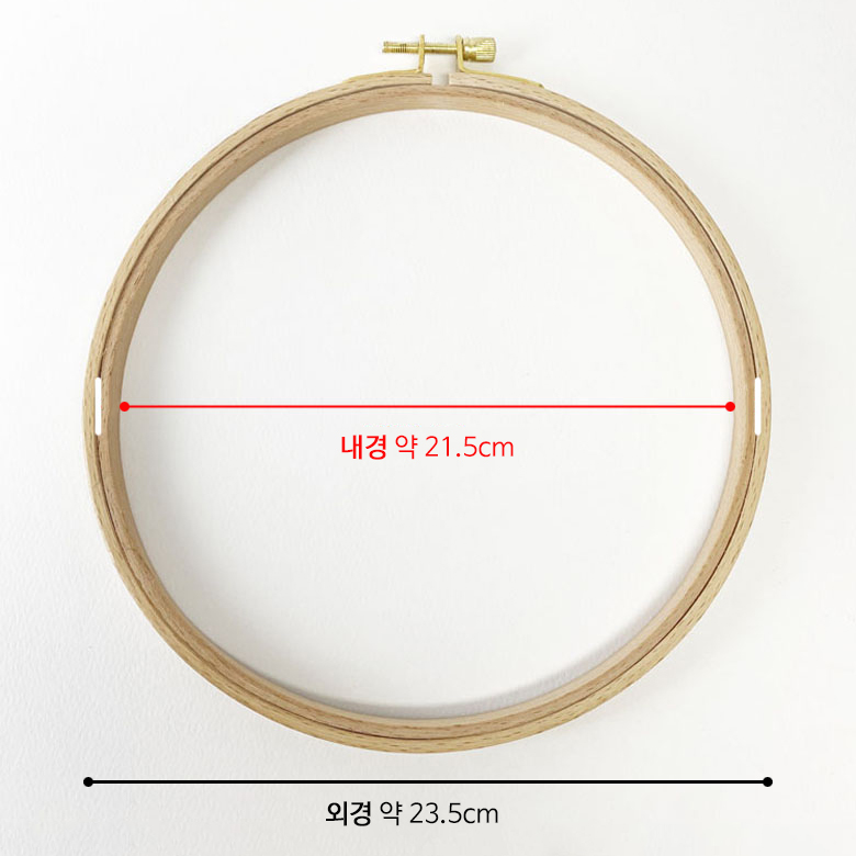 고급 원목 나무수틀 십자수 자수틀 수틀 (구매시 구매수량대로 25x25 필름형 심지) 이미지 6