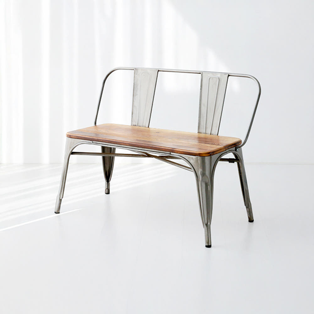 860 원목상판 빈티지벤치 블랙 4887.4370