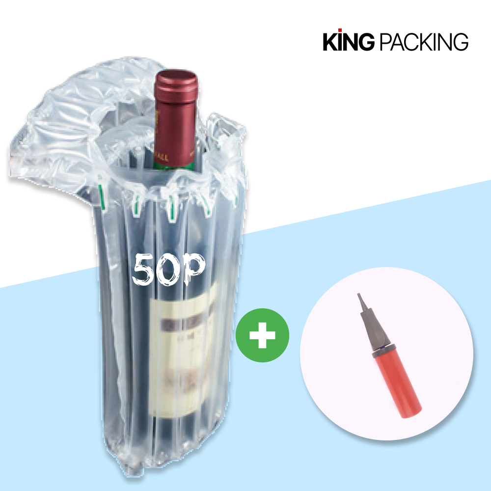 (킹패킹) 와인 포장 에어캡 50P 택배 유리병 포장용 뽁뽁이 에어쿠션 S