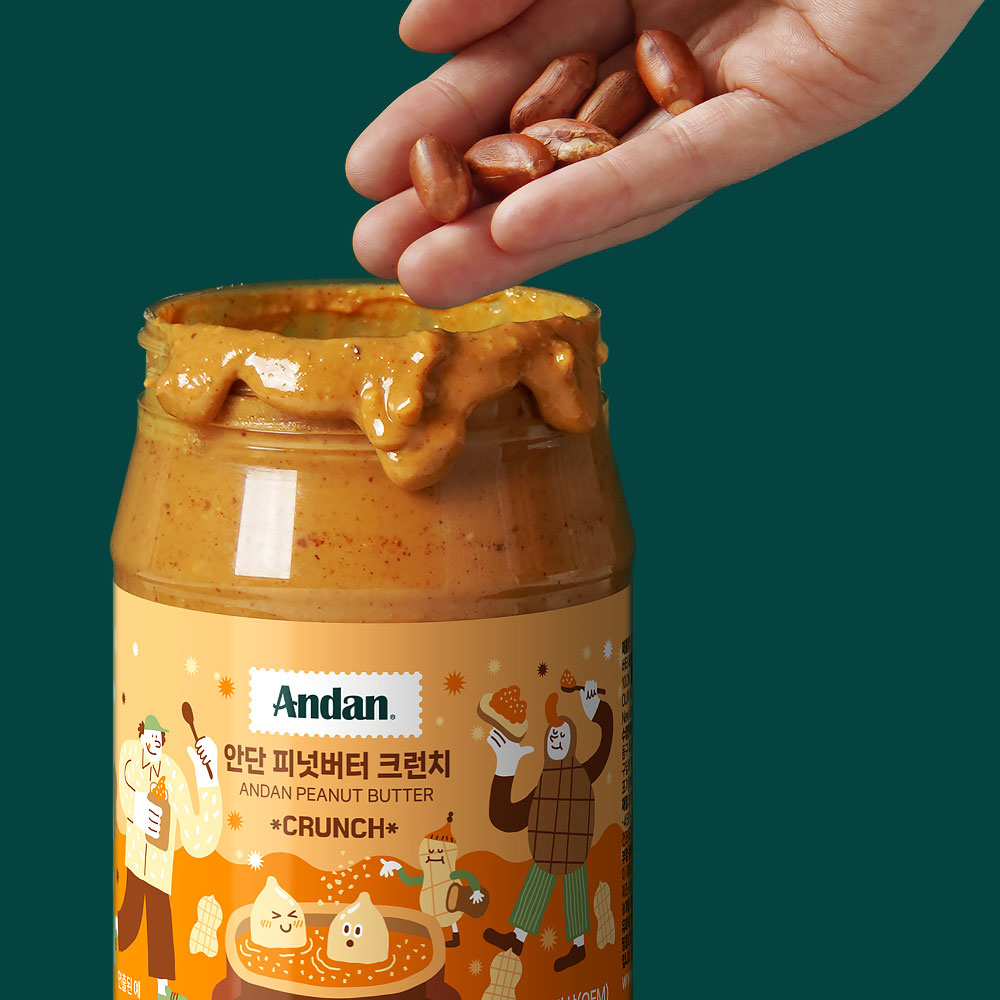 무가당 땅콩버터 100% 순 무설탕 피넛버터크런치 크림