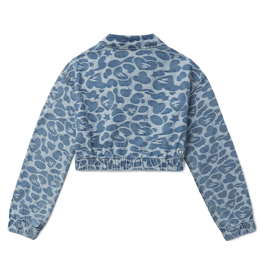 베이프 우먼즈 자켓 PATTERN DENIM ZIP UP JACKET WITH PATCH POCKET CK20-240-001 - 상세 이미지 2
