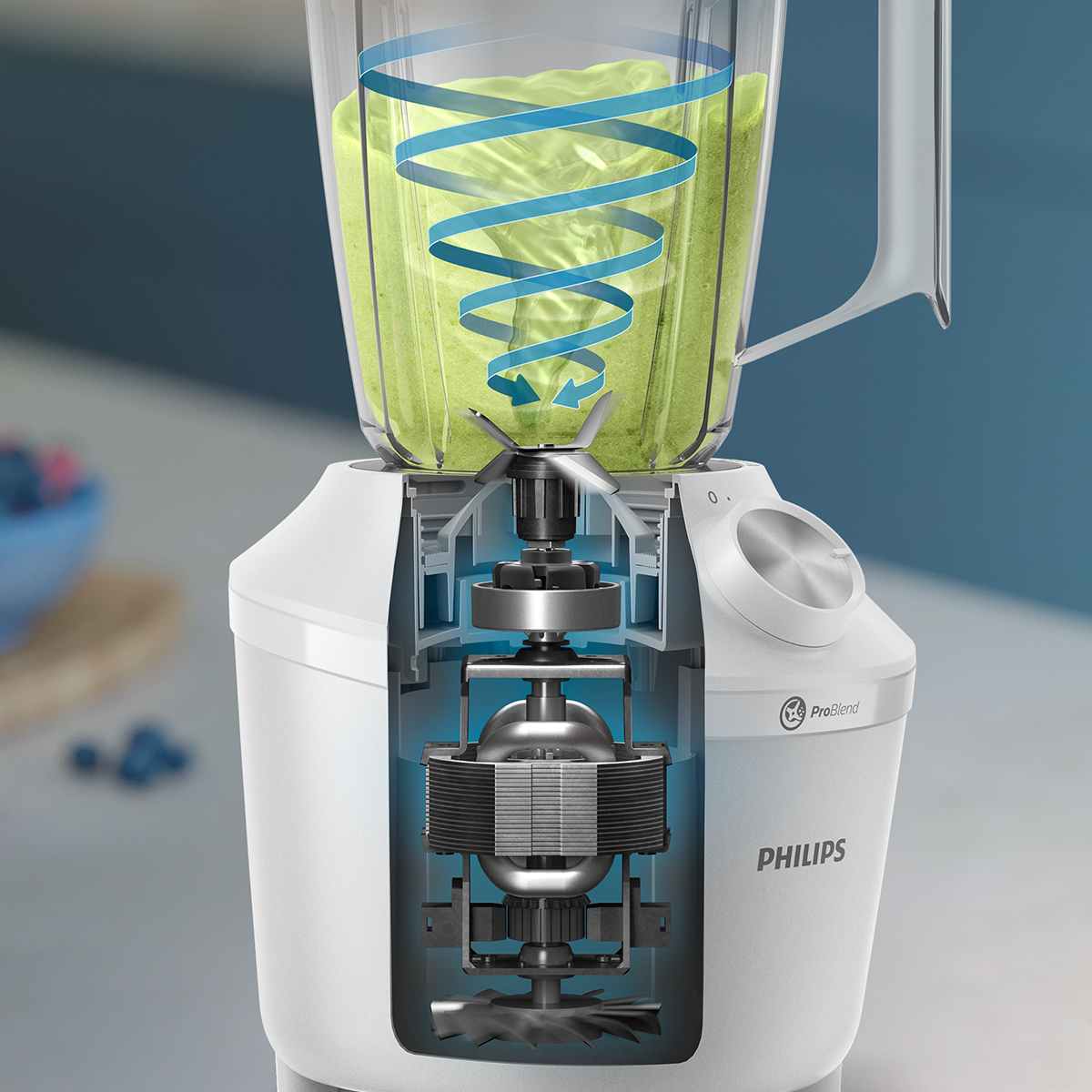 필립스 3000 시리즈 블렌더/믹서기 HR2191/00 화이트