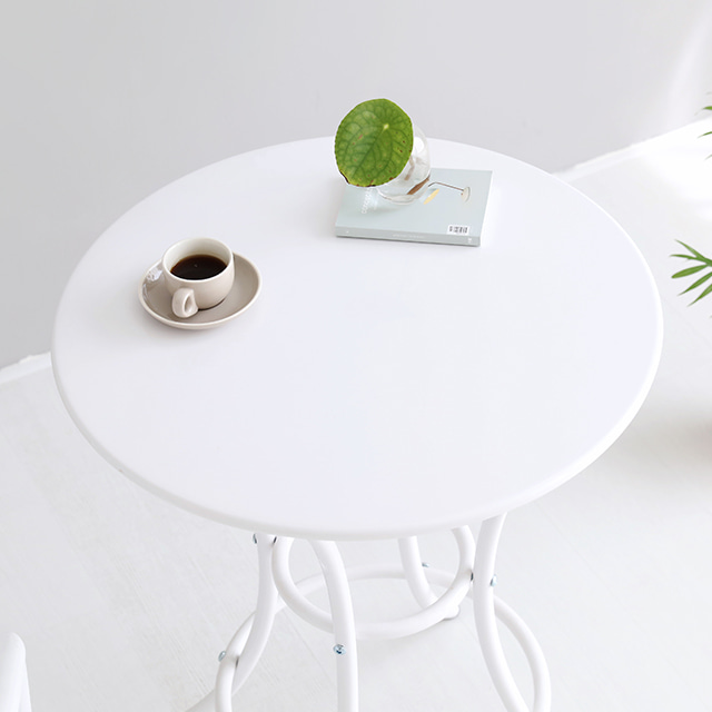 ROUNDE 빈티지 원형테이블 R60 화이트 7420.2315