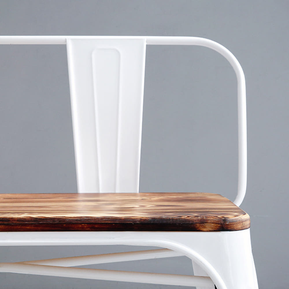 860 원목상판 빈티지벤치 블랙 4887.4370