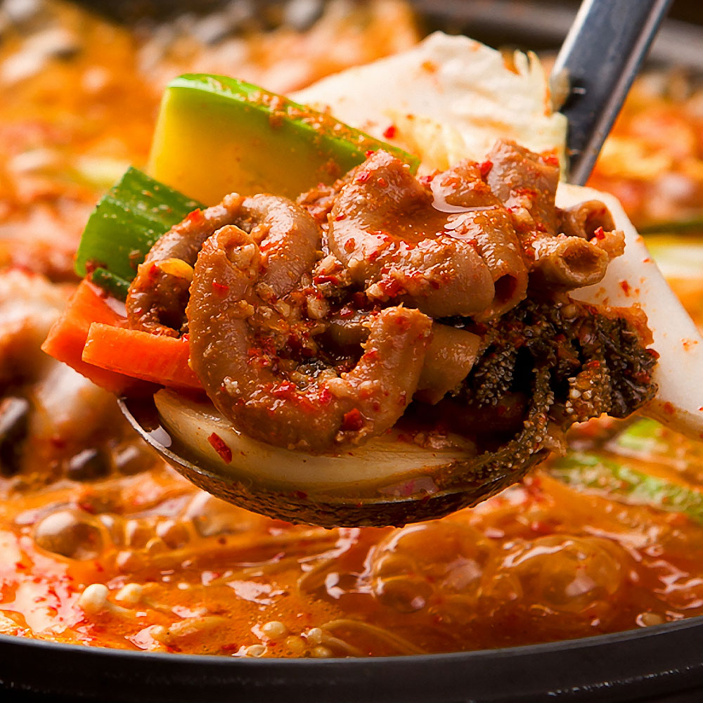 정아네 소 곱창 전골 1kg 2팩 곱창 건더기 가득 캠핑 즉석식품 상온보관