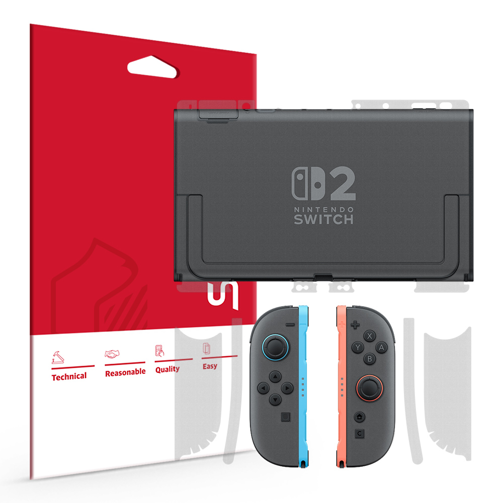 닌텐도 스위치2 본체 후면+조이콘2 무광 외부보호필름 2세트