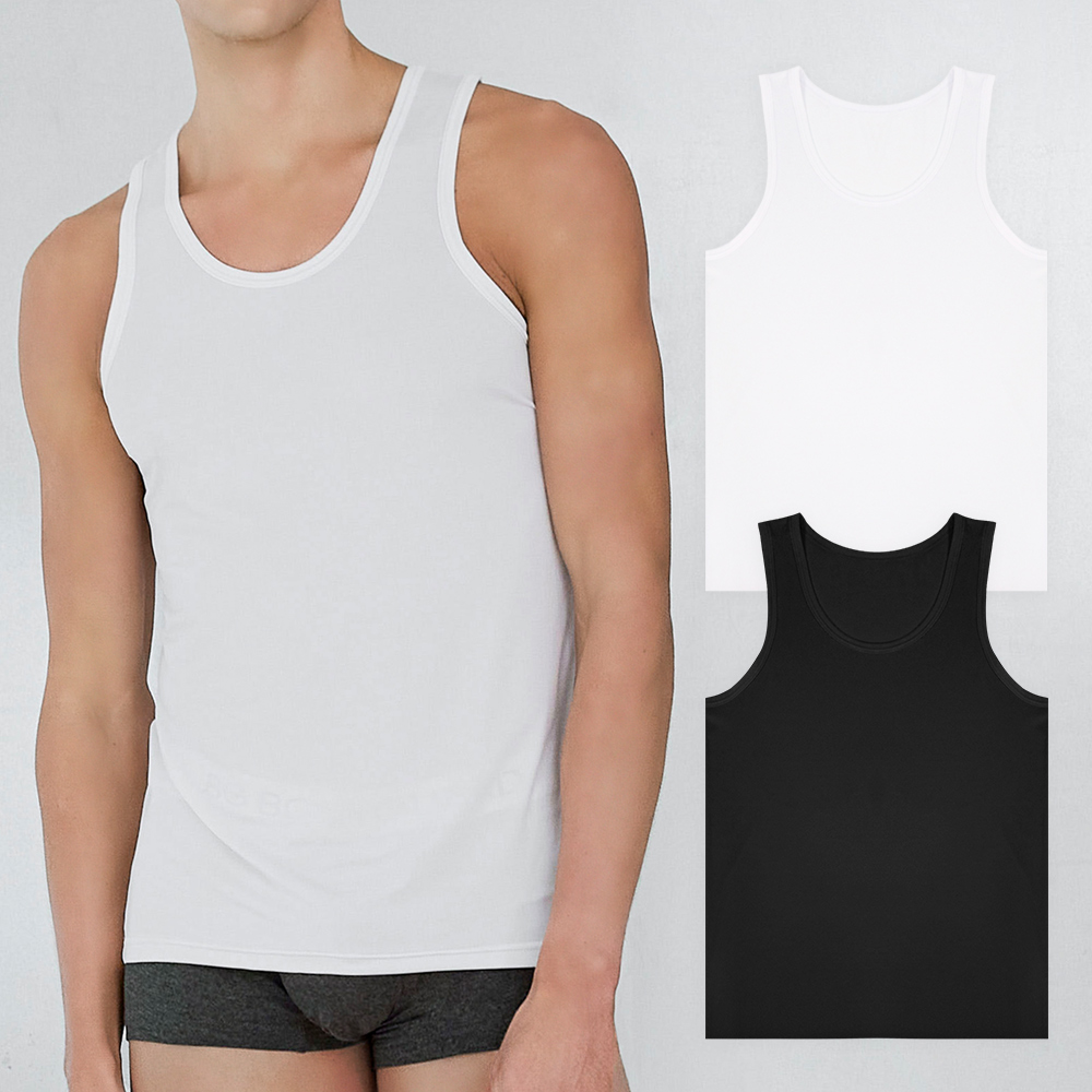 제임스딘 남성 민소매 프리미엄 스판덱스 기능성 런닝 4매 혼합 세트