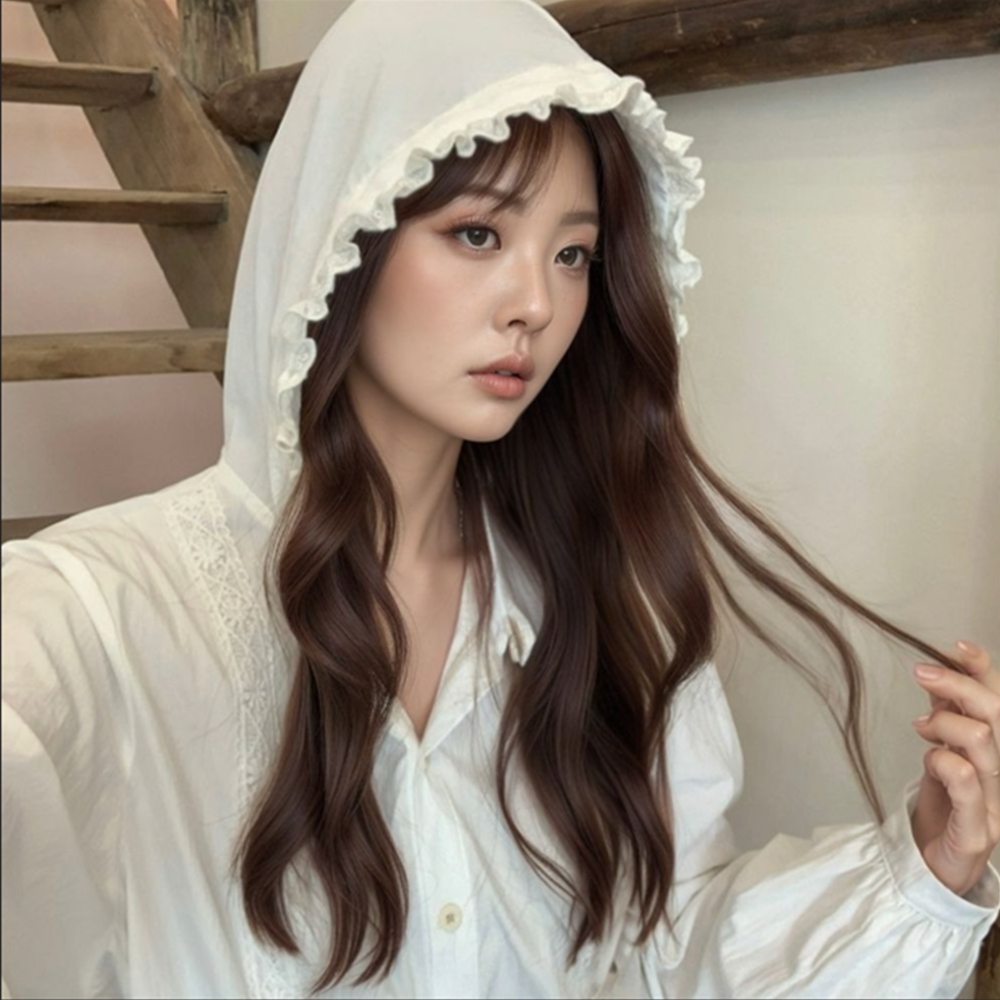 여성긴팔남방 레이스 후드 크롭 여름 블레이저 셔츠 남방 - 상세 이미지 2
