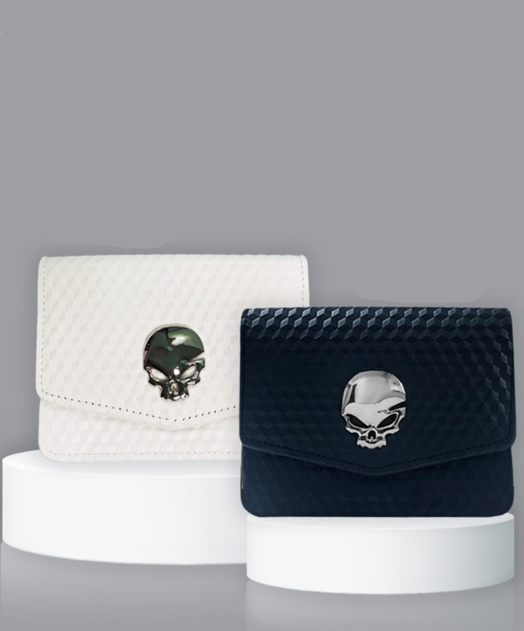 큐브패턴 스컬 거리측정기케이스 벨트형 캐디용품