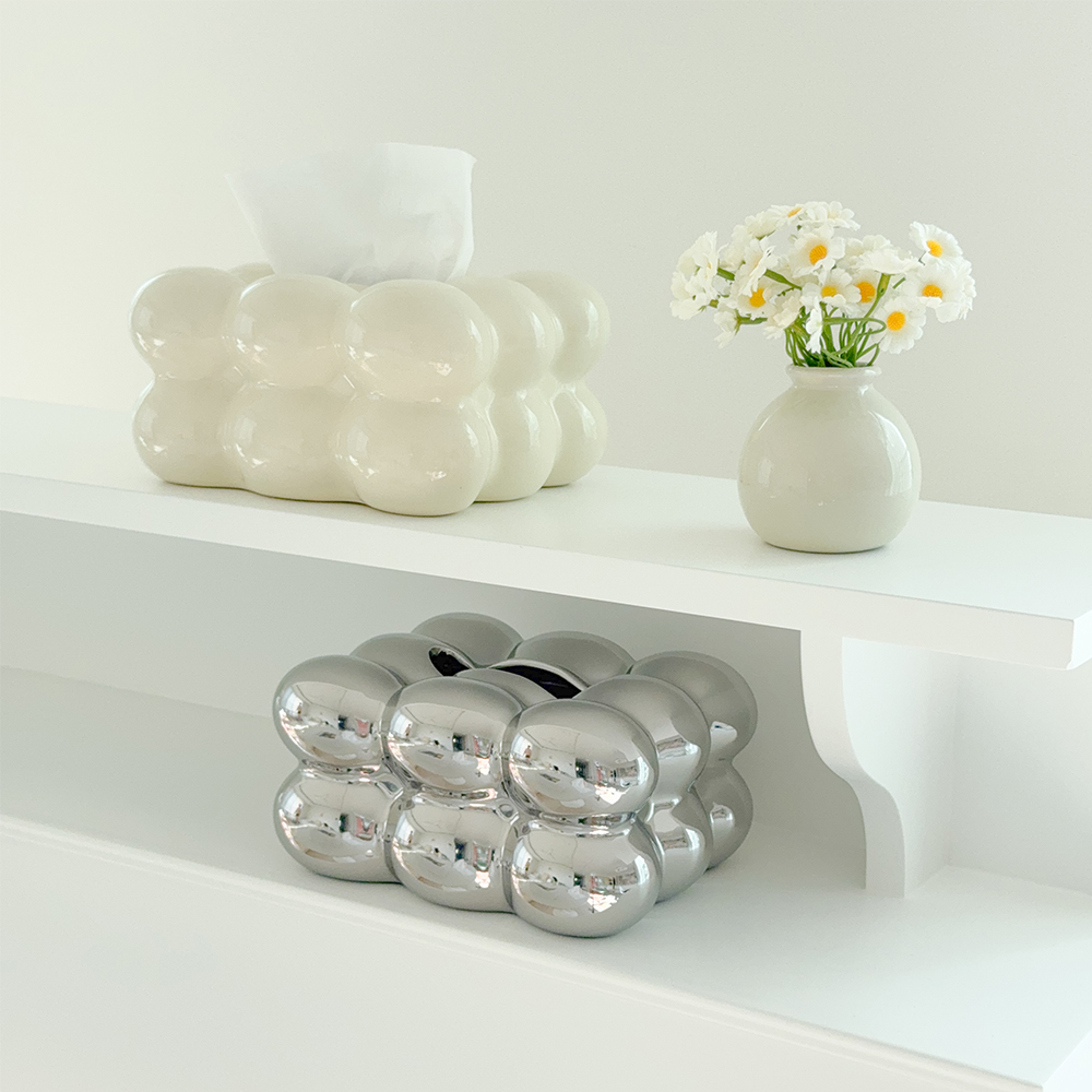 로즈소녀하우스 세라믹 솜사탕 각티슈케이스 휴지 커버