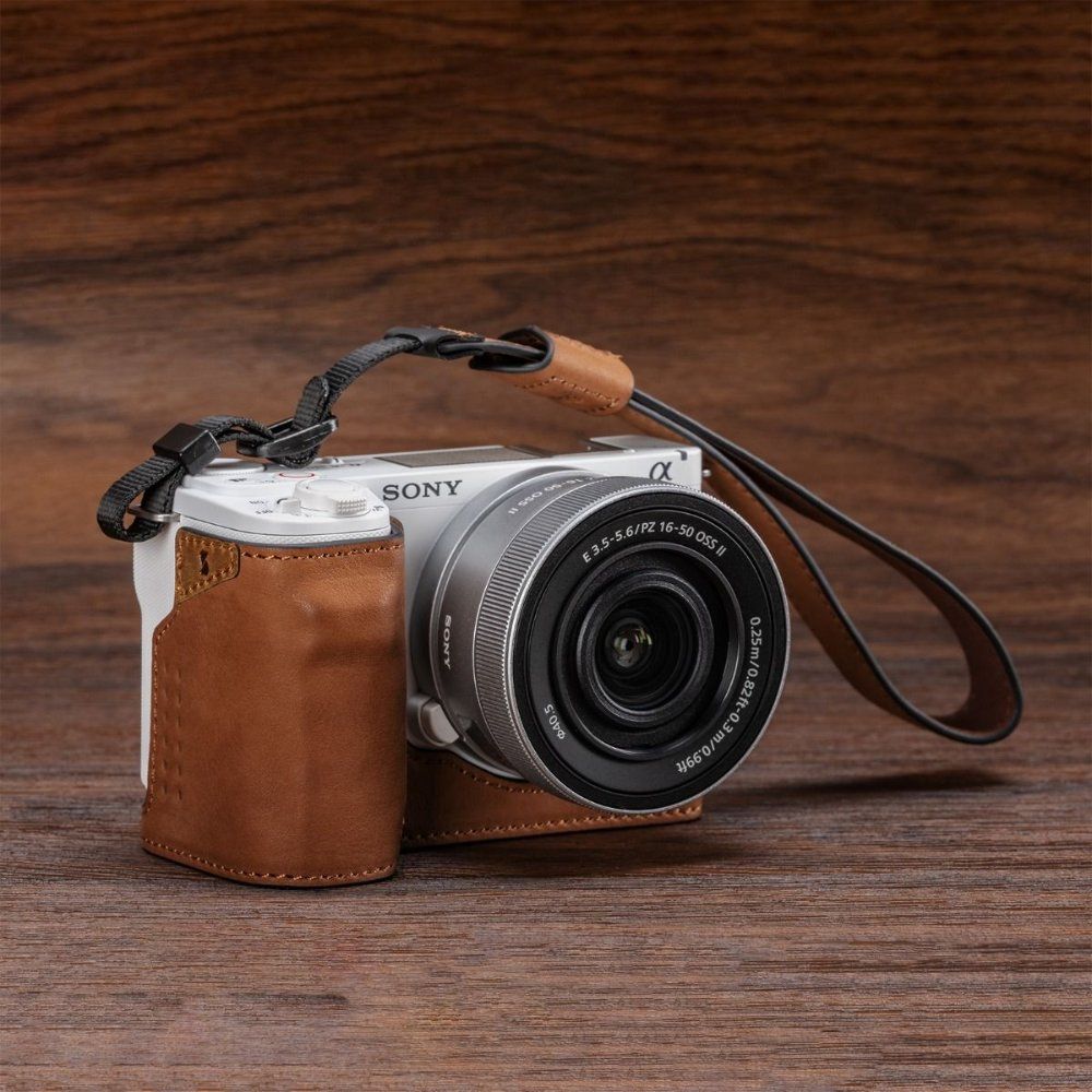 Sony ZV-E10 2세대 카메라 보호 가죽 케이스 손목 스트랩 클러치 커버 - 상세 이미지 4