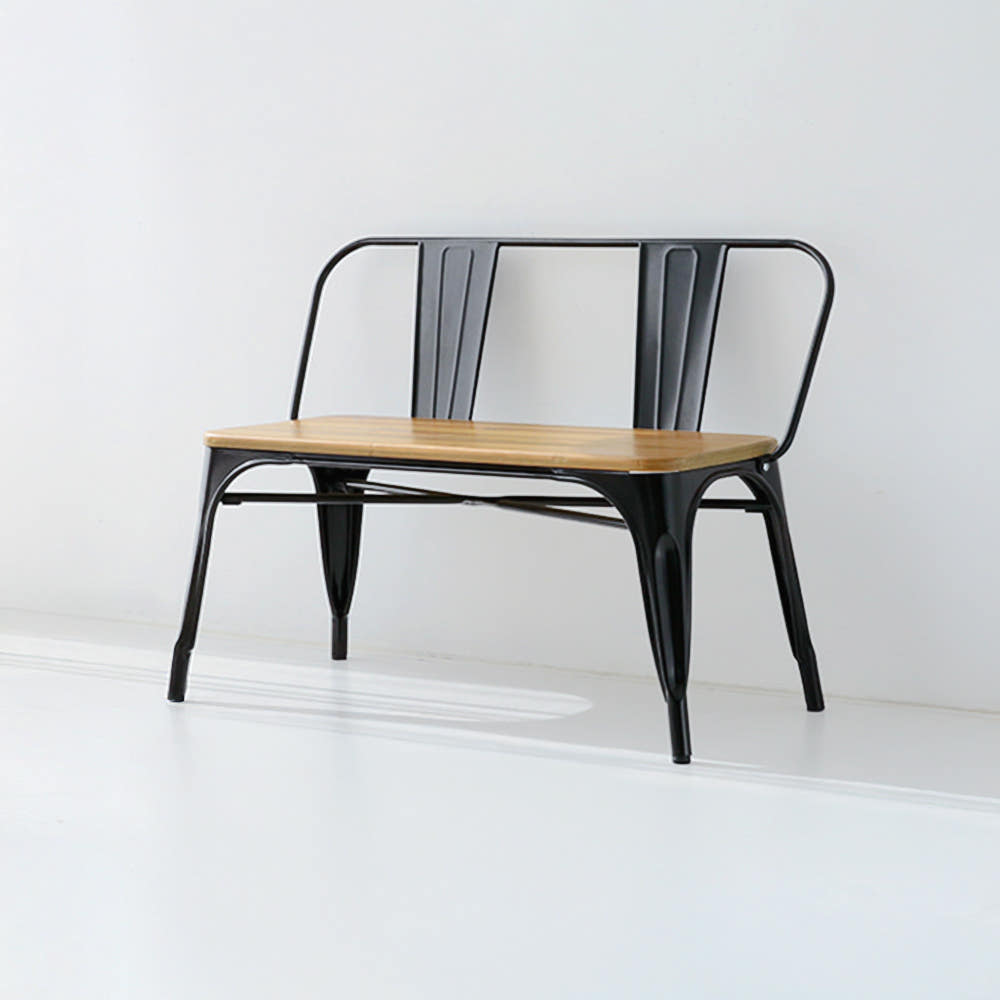 860 원목상판 빈티지벤치 블랙 4887.4370