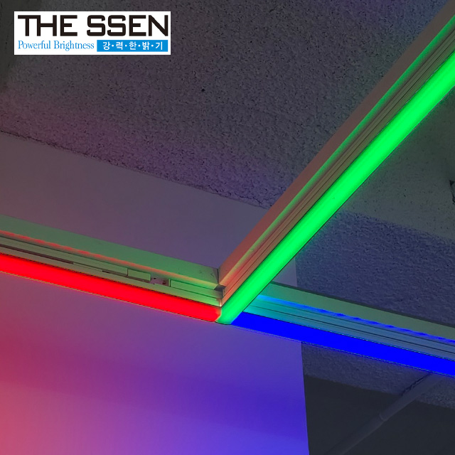 더쎈 LED T7 티로드 T라인 레일등 15W 300mm 컬러 삼성칩 플리커프리 라인조명 - 상품 이미지
