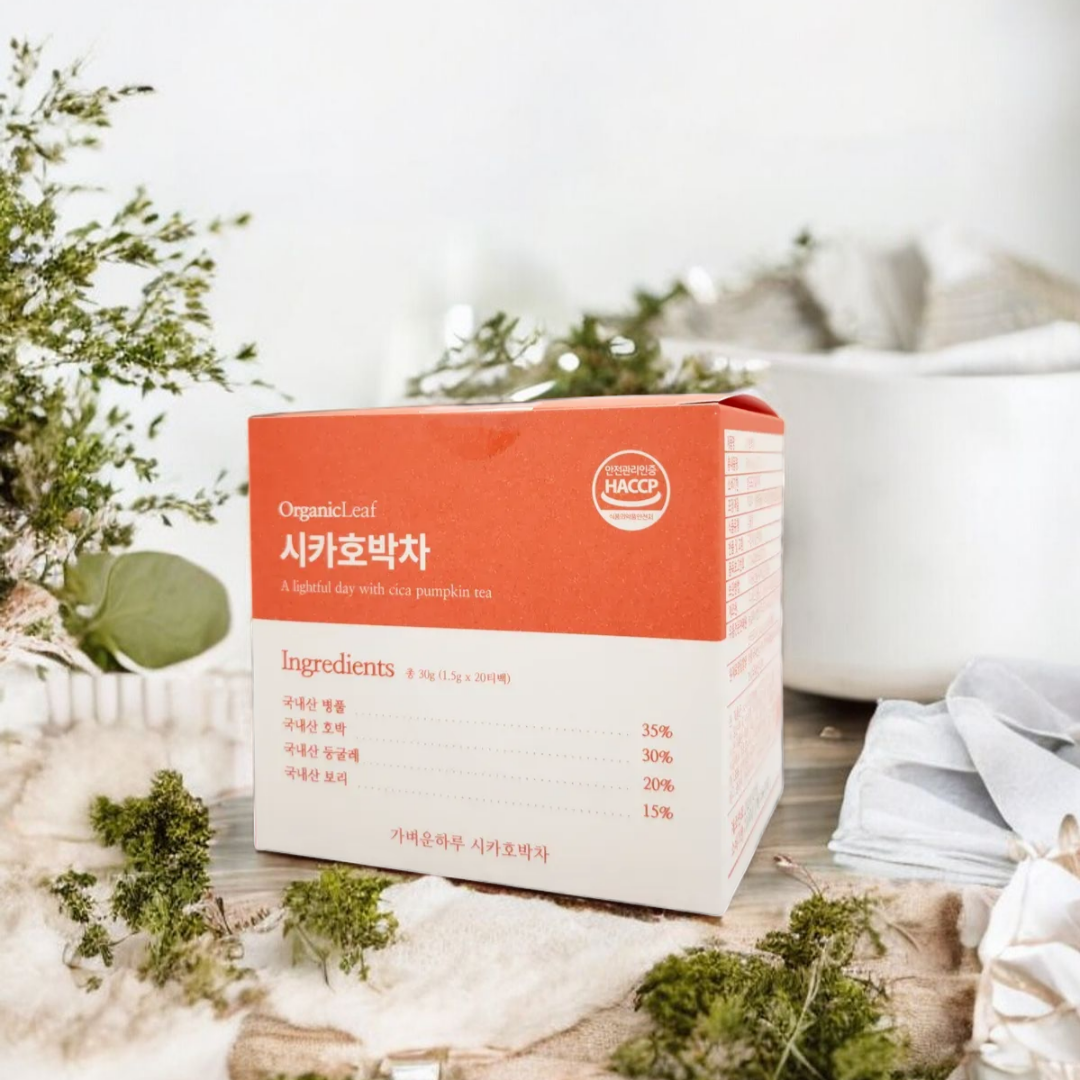 하루순환! 오가닉리프 무농약 시카 듬뿍 시카호박차 친환경티백 늙은호박 1Box 20개입, 2개 - 상세 이미지 2