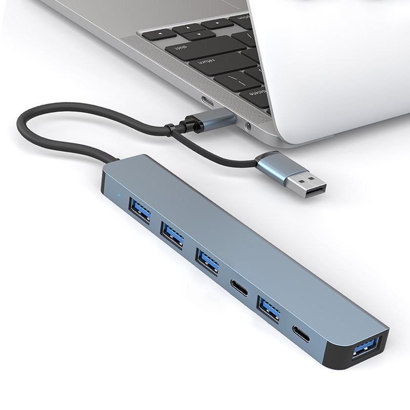 USB3.0 허브 잭 노트북 멀티포트 어댑터 태블릿 호환가능 Type-C 허브 - 상세 이미지 2
