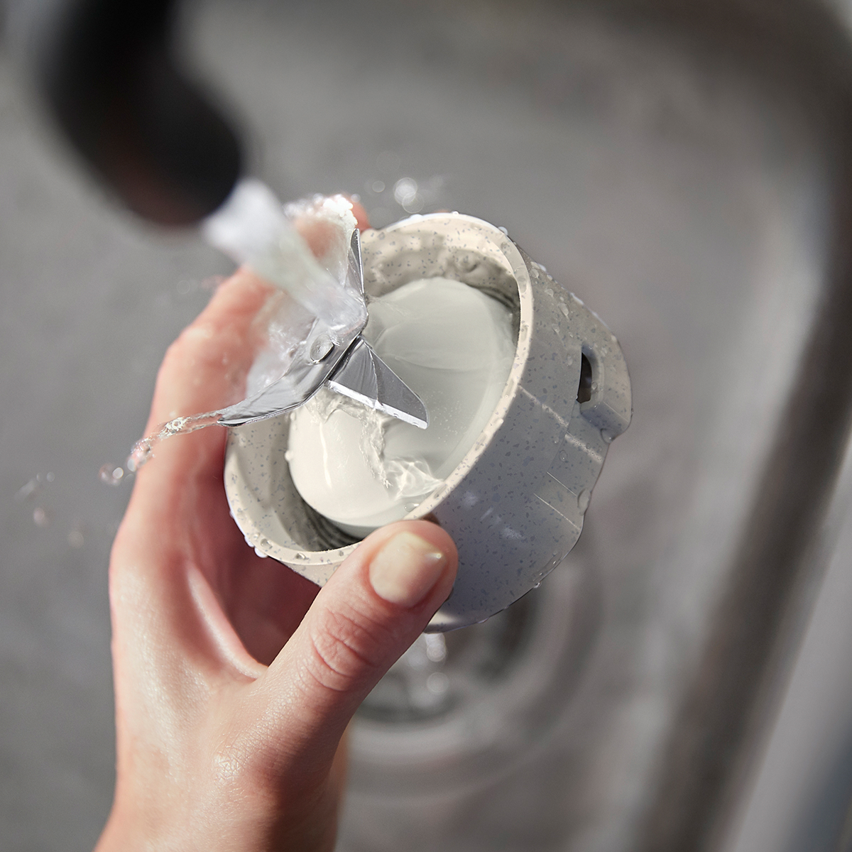 필립스 모닝 키친 세트 미니 블렌더 실크 화이트 매트 HR2500/00