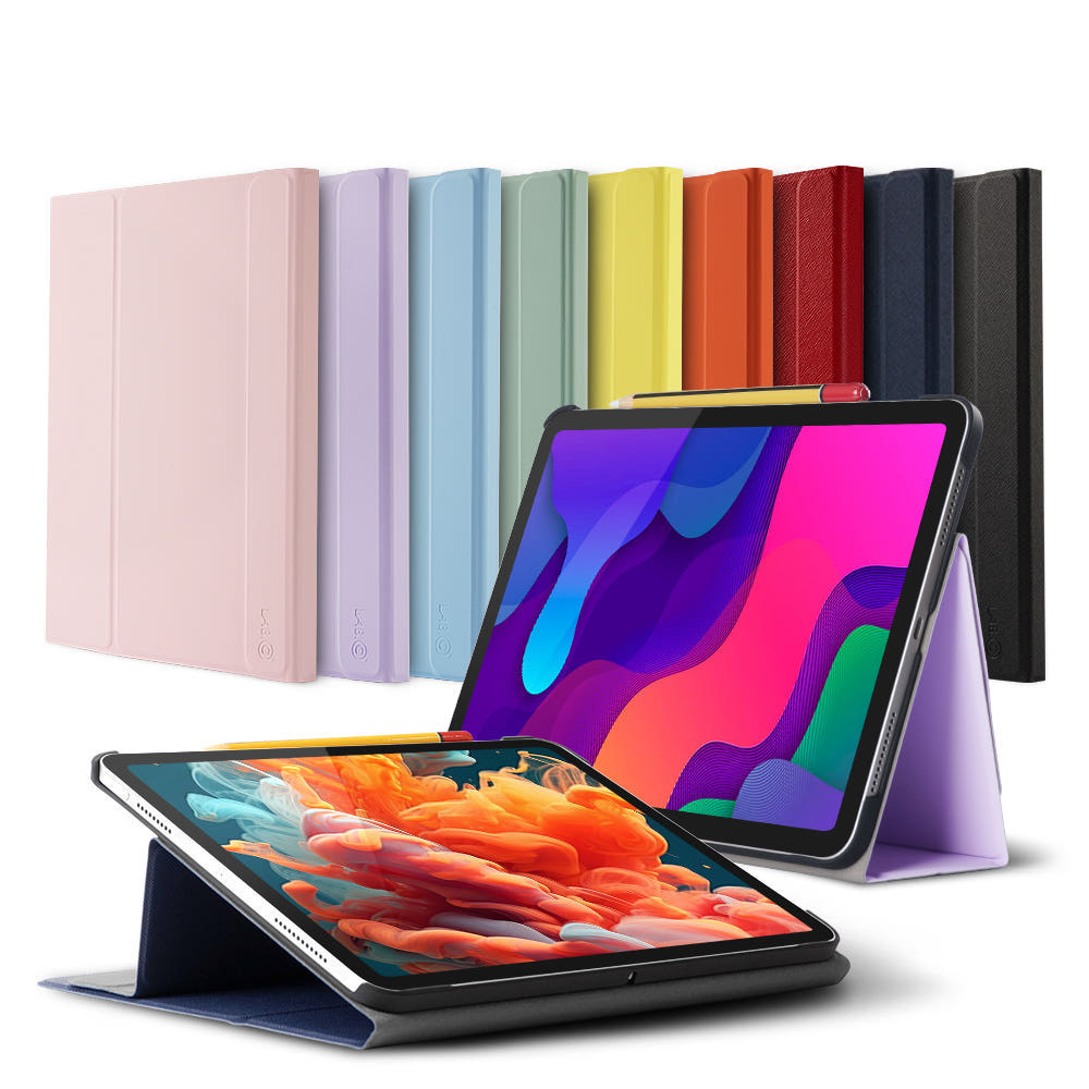 랩씨 슬림핏 케이스 스탠딩 폴리오 스마트 북커버 핑크샌드, 아이패드 프로 3-4-5-6세대 32.7cm(12.9인치) - 상세 이미지 2