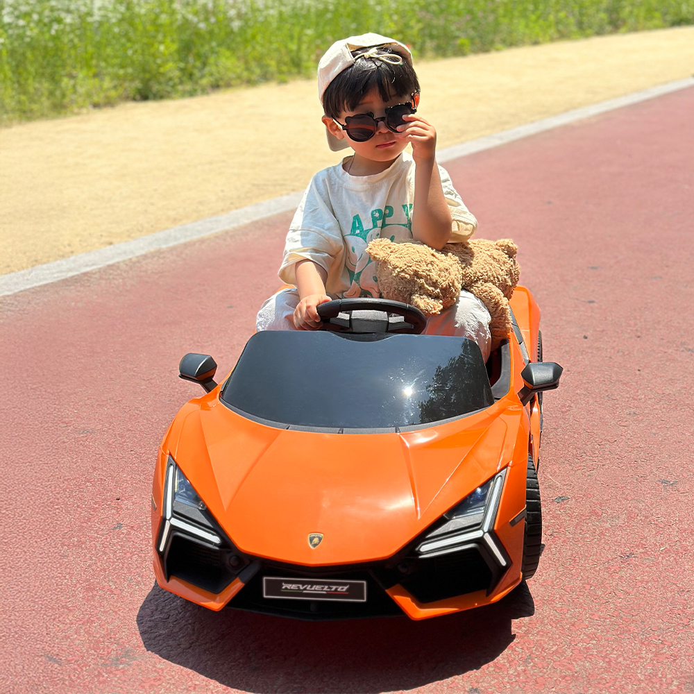 람보르기니 레부엘토 유아전동차 60주년 슈퍼 스포츠카 +바퀴커버