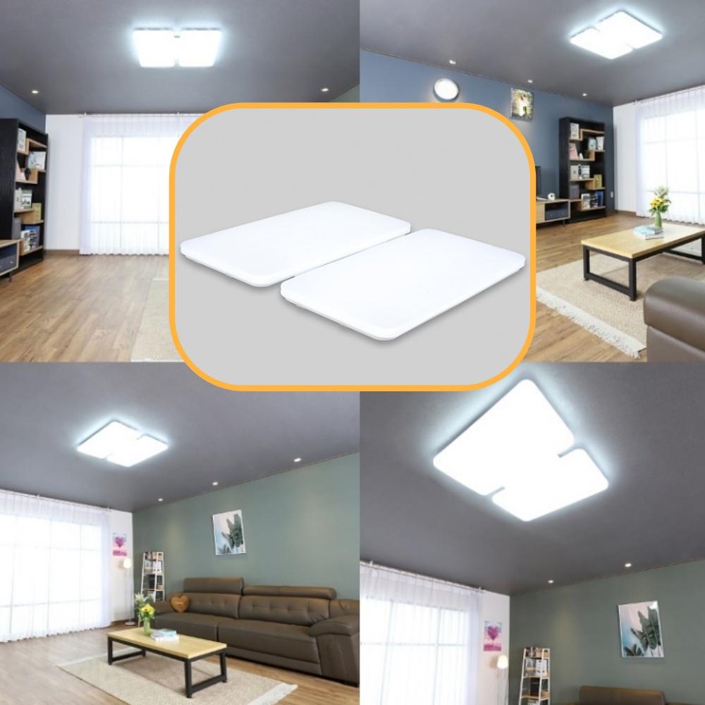 플리커프리 led 거실 등 100w 4등 거실전등 교체 - 상품 이미지
