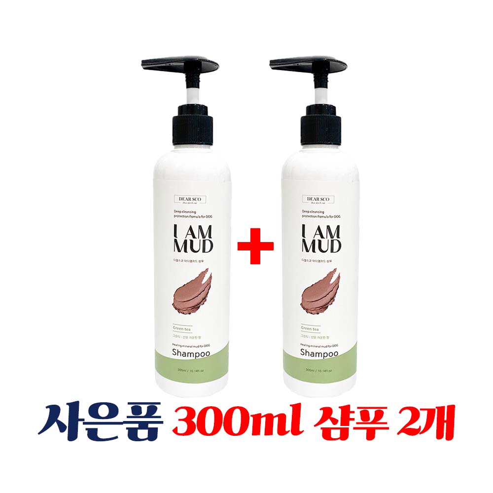 강아지 아이엠 천연 머드팩비누 마사지 저자극 샴푸 그린티(산뜻한향), 3.78L, 1개 - 상세 이미지 2