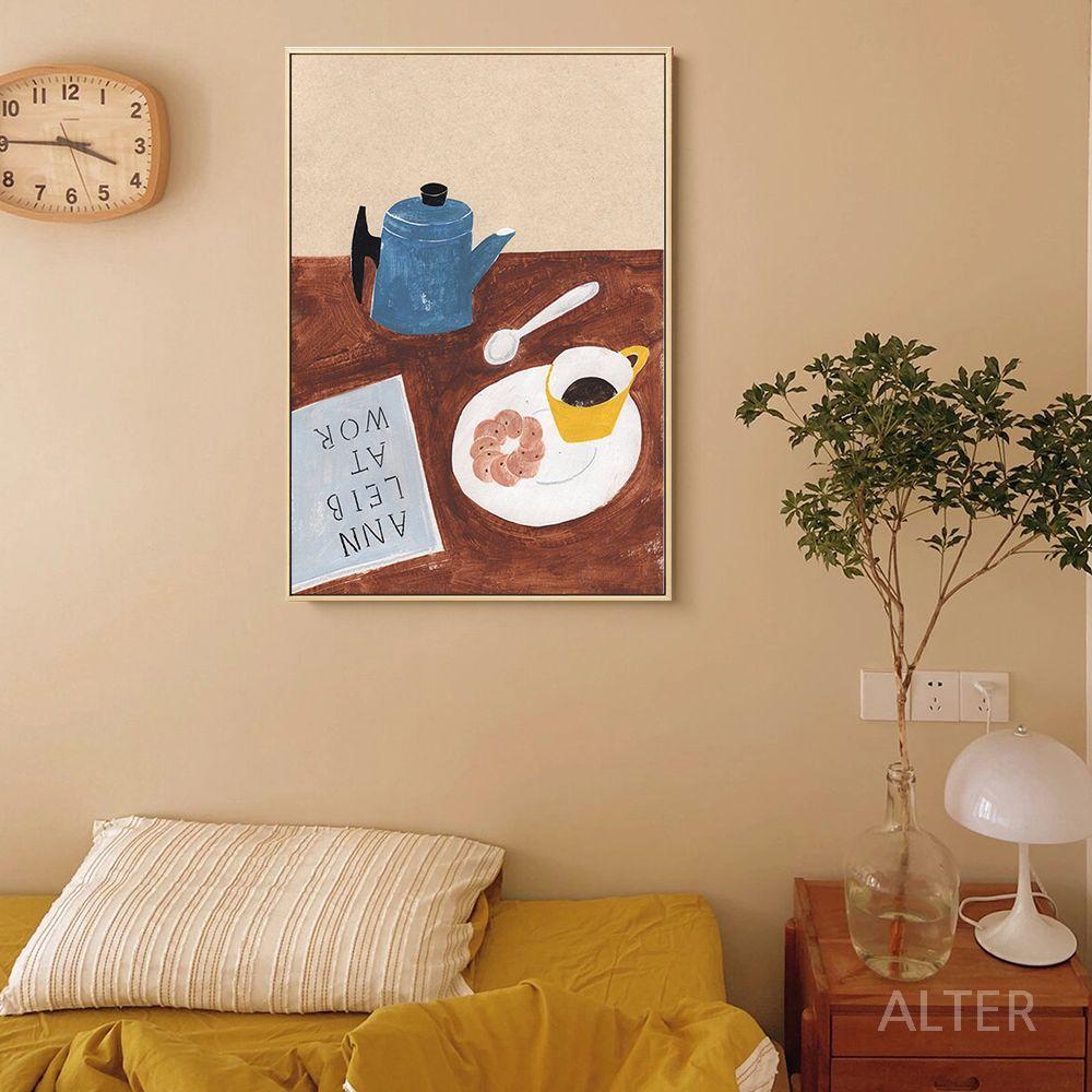모던 주방 그림 캔버스 베이커리 액자 커피 대형 인테리어 A 100x130cm 블랙 프레임 - 상세 이미지 4