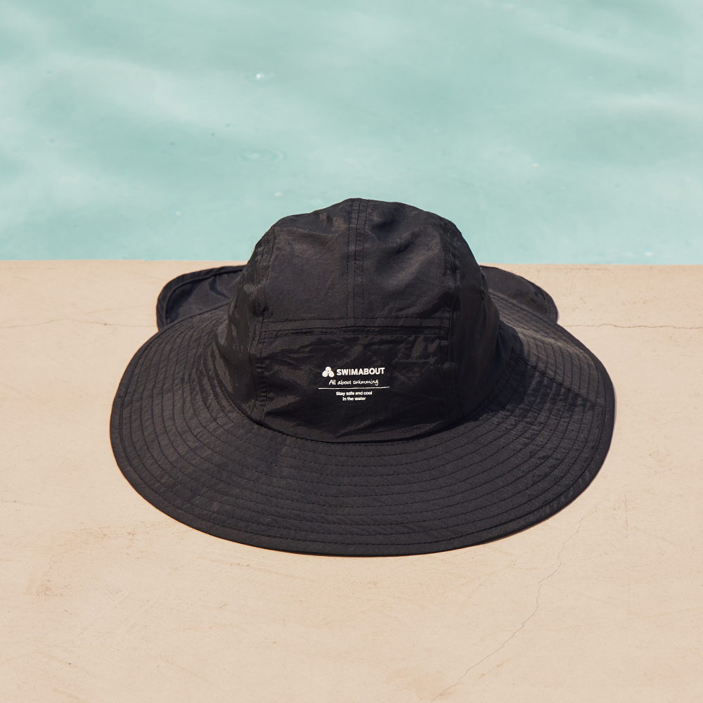 스윔어바웃 와이드 비치 플랩캡 여름 자외선차단 모자 등산 물놀이 남성 여성 썬캡
