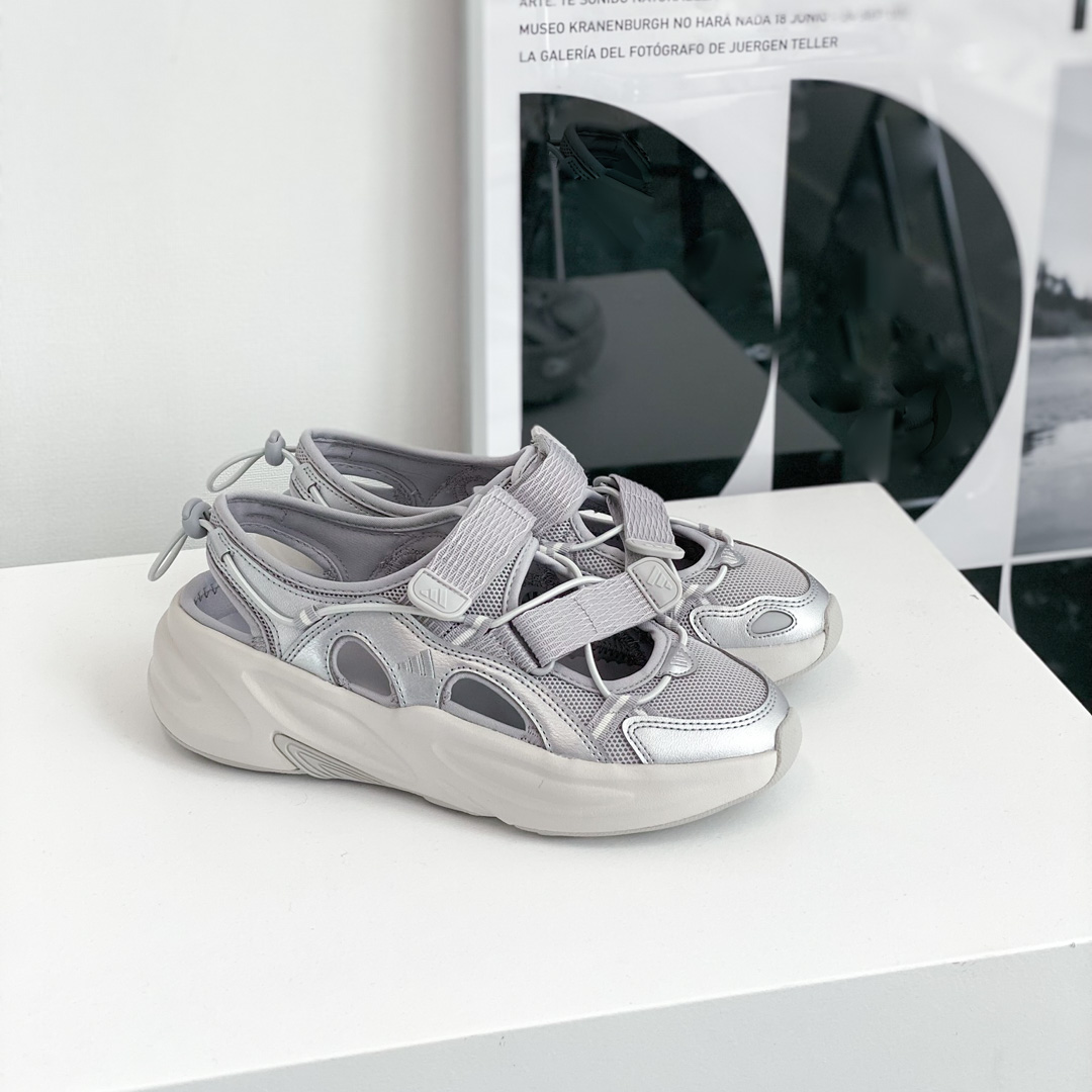 아디다스 오즈웨이브 샌들 실버 그레이 메탈릭