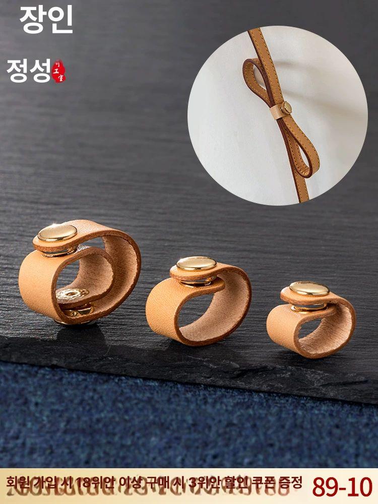 가방끈조절 클립 스트랩 고정 가죽 액세서리 길이 원색 손잡이 고정 단추 12.5cm 1개 - 상세 이미지 2