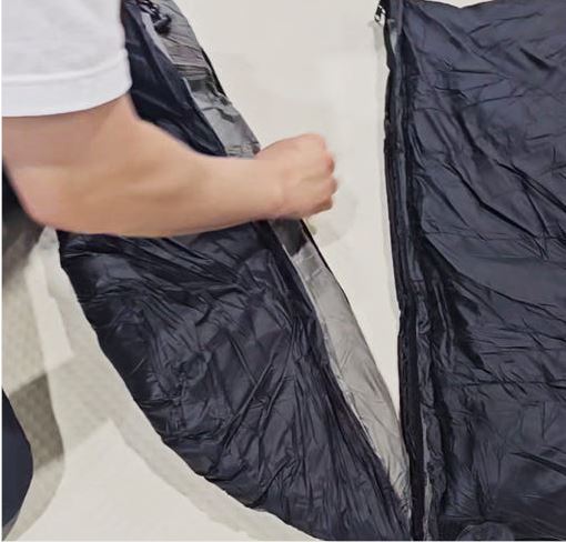 제백 침낭 에어리스 덕다운 오리털 백패킹 경량 사계절 이불 1900g - 상세 이미지 5