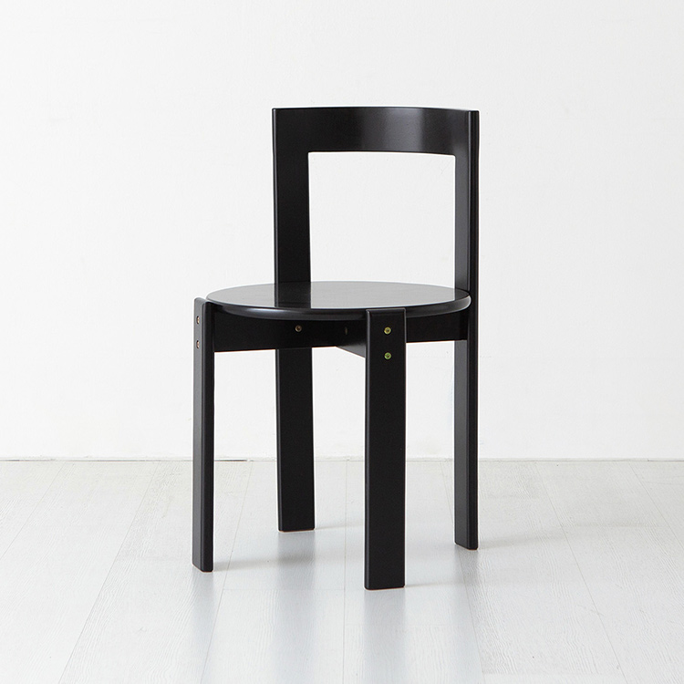 벤쿠 원목의자 고무나무 블랙 1126.4012