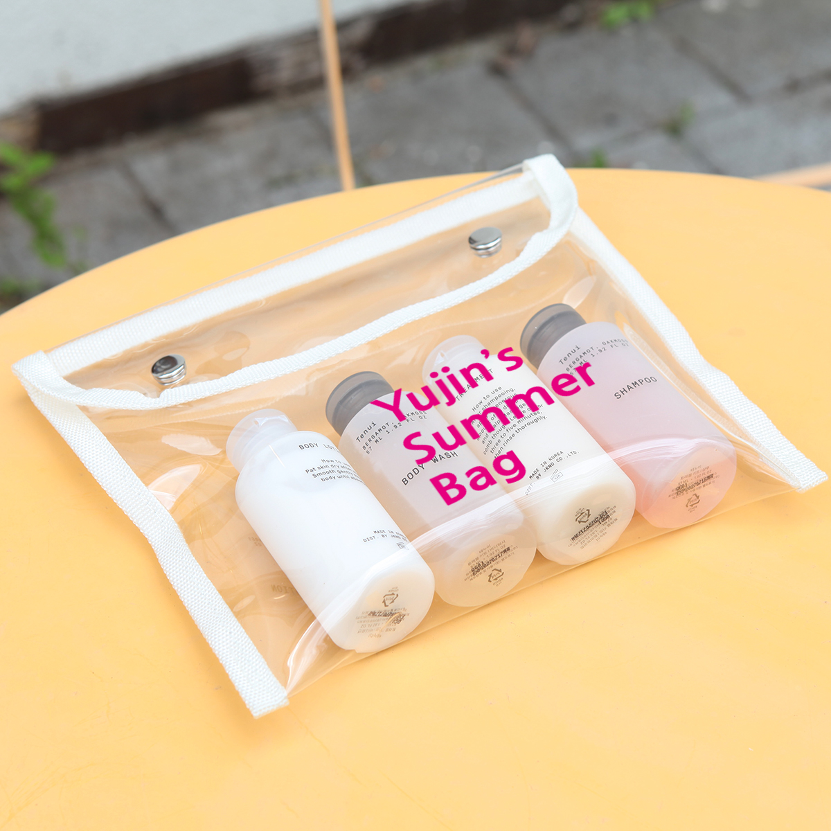 투명 방수 파우치 화장품 여행용 pvc 생리대 투명파우치 - 상품 이미지
