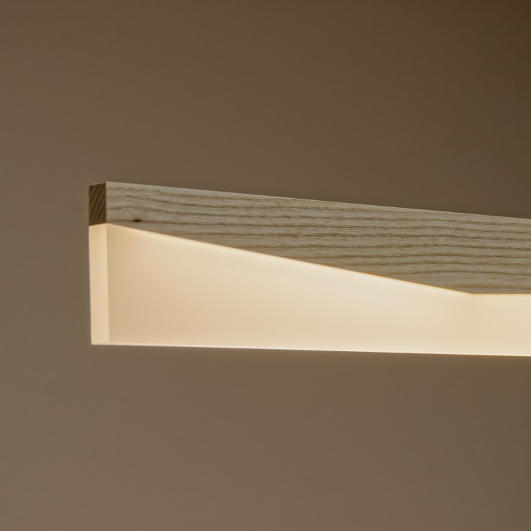 비바 오크 원목 인테리어 LED 식탁 조명 식탁등 카페등기구 뭉클조명