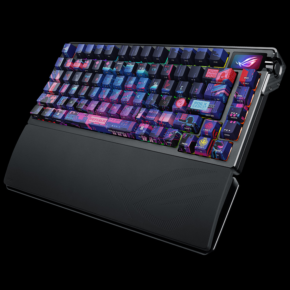 ROG AZOTH EXTREME 유무선 커스텀 키보드 8000Hz 풀 알루미늄 카본파이버, 시이닷 키캡 이벤트