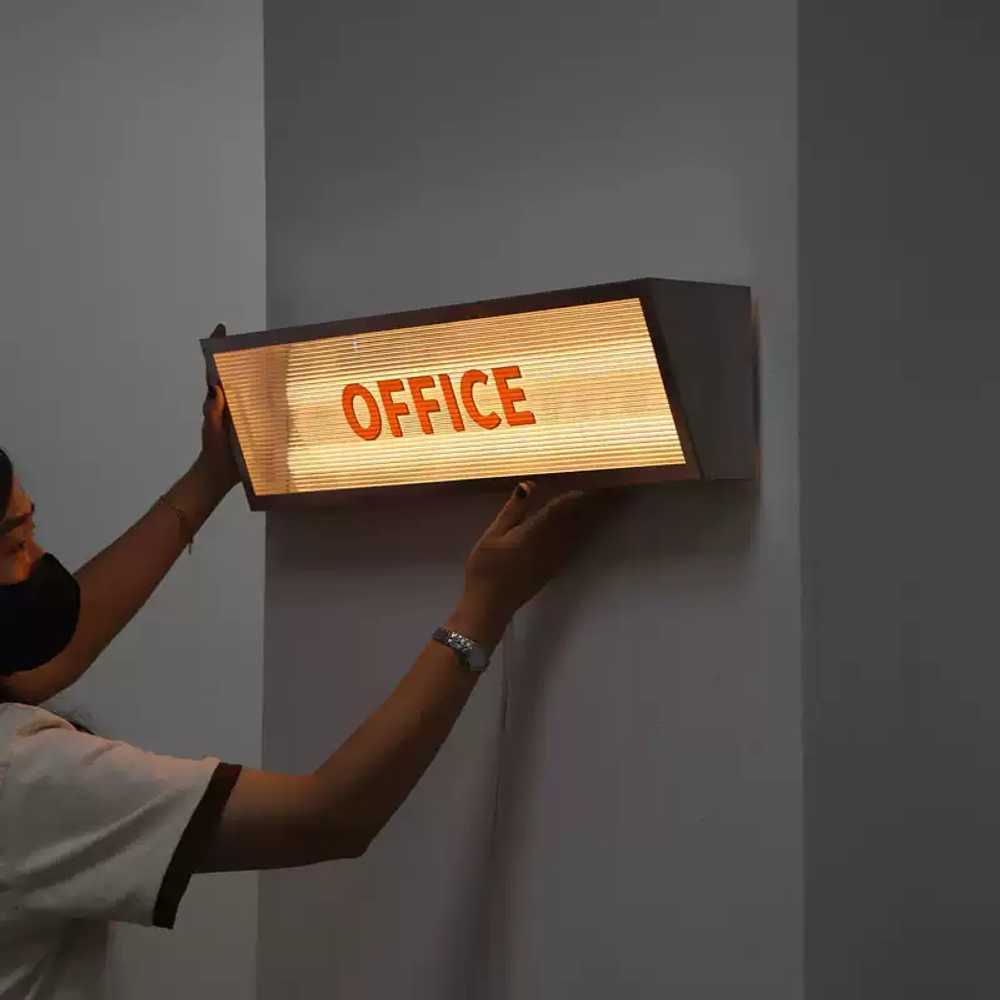 LED 아크릴 간판 제작 입구 조명 야외 벽걸이 포인트 60x15x10cm - 상세 이미지 5