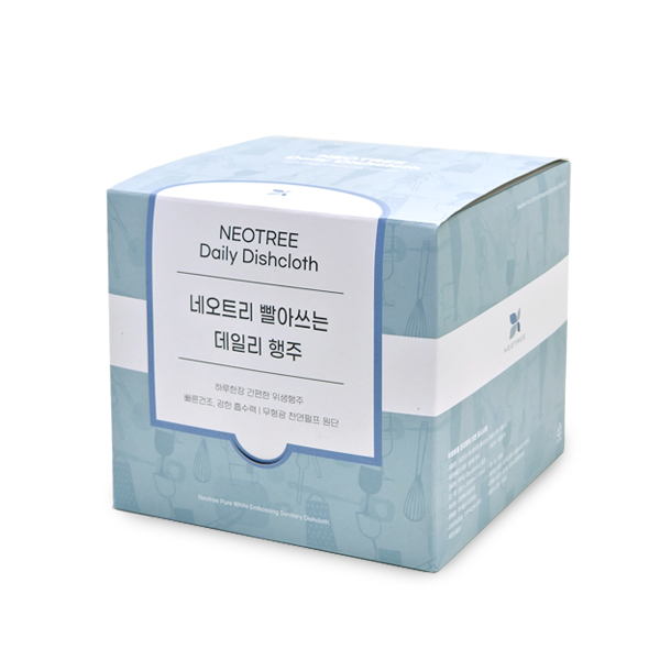 네오트리 데일리 행주 빨아쓰는 위생 일회용 주방 다용도 50매