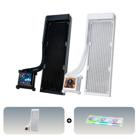 리안리 [패키지]Hydroshift LCD 360 non fan + UNI FAN Wireless 120 3팩