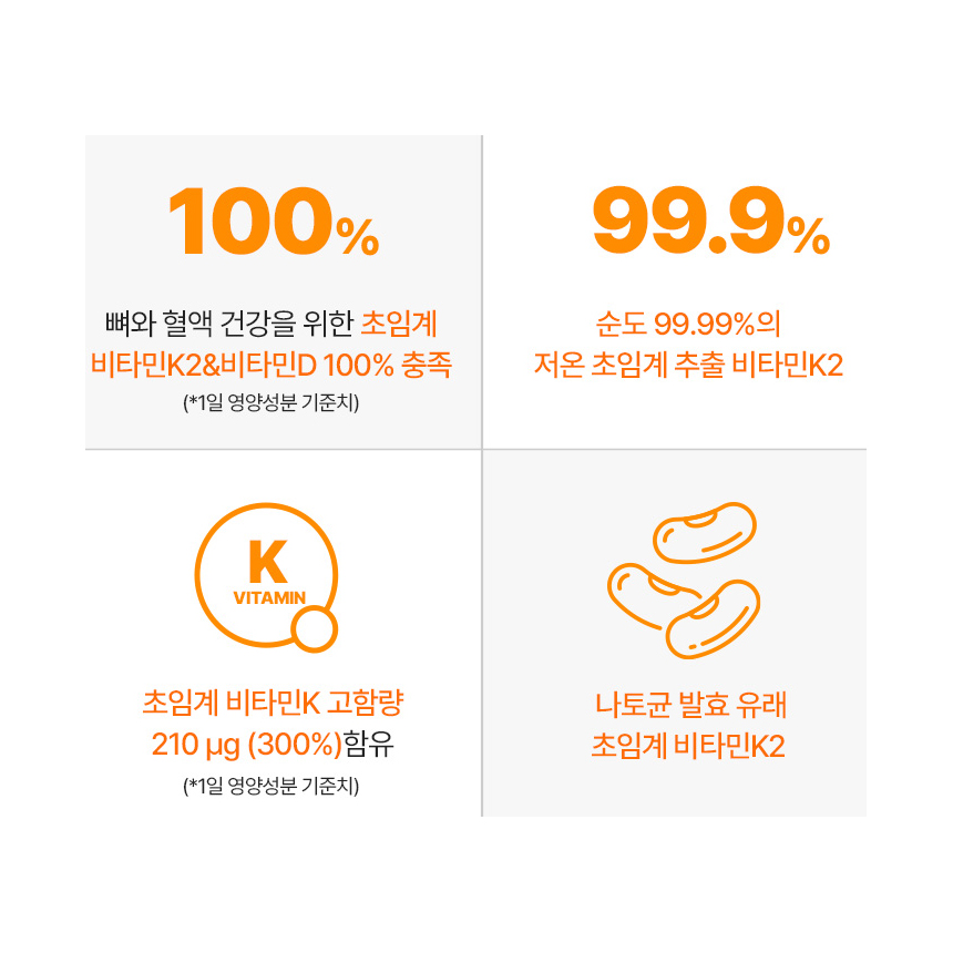 [오늘출발] 초임계 메니퀴논 MK7 비타민 K2 D3 밸런스 30정, 1개 - 상세 이미지 3